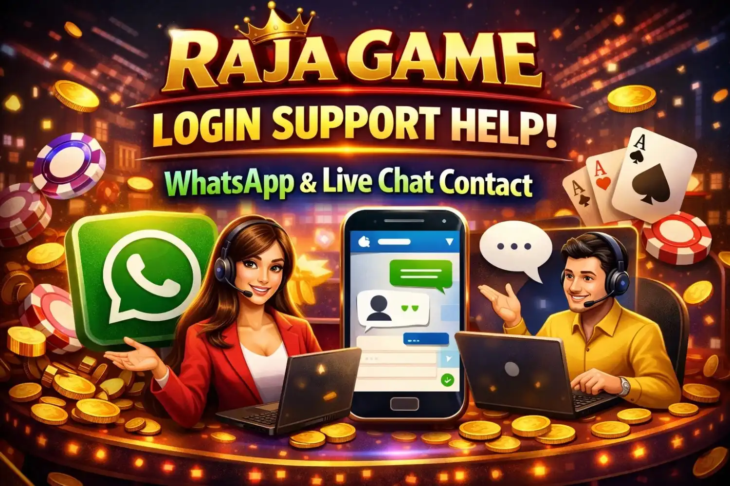 Raja Game Login Support Help: WhatsApp & Live Chat Contact