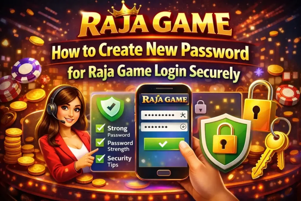 Create New Password for Raja Game