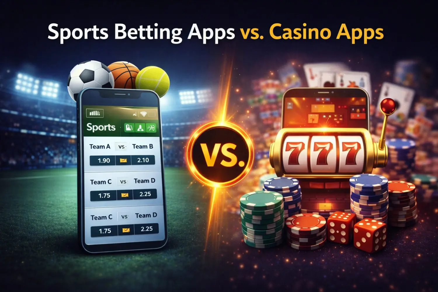 Sports Betting Apps vs. Casino Apps: Which Earning Potential is Higher?