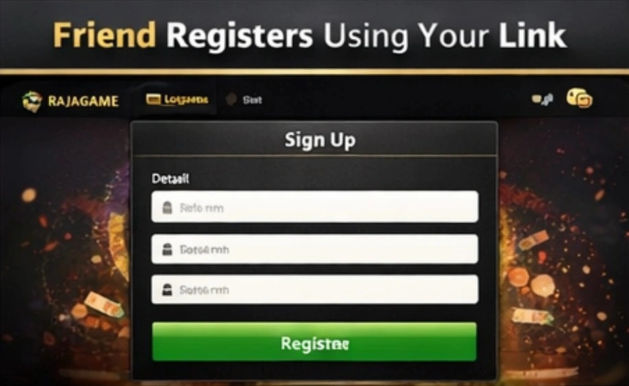 Friend Registers Using Your Link